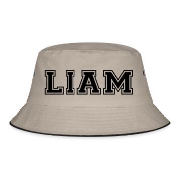 Liam - Bucket Hat - khaki/black - Front