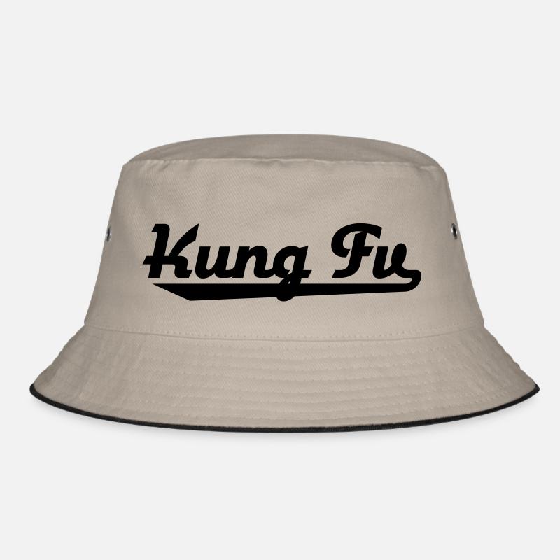 Kung Fu - Bucket Hat - Khaki/Schwarz
