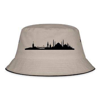 Skyline Istanbul - Bucket Hat - Khaki/Schwarz - Vorne