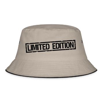 Limited Edition Print - Bucket Hat - Khaki/Schwarz - Vorne