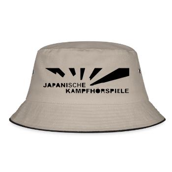 JAPANISCHE KAMPFHÖRSPIELE - Bucket Hat - Khaki/Schwarz - Vorne