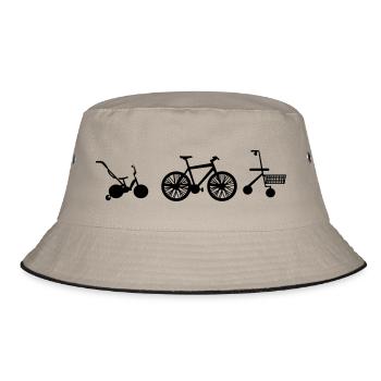 Rad Evolution - Bucket Hat - Khaki/Schwarz - Vorne