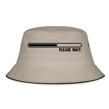 _loading_f1 - Bucket Hat - Khaki/Schwarz - Vorne