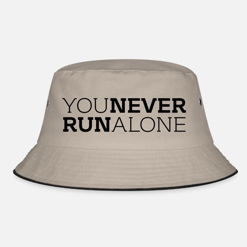 You never run alone Bucket Hat