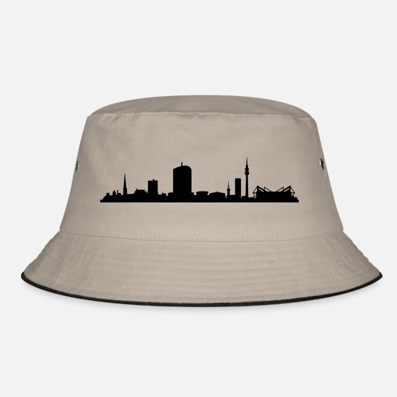 Skyline Dortmund - Bucket Hat - Khaki/Schwarz