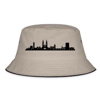 Skyline Basel - Bucket Hat - Khaki/Schwarz - Vorne