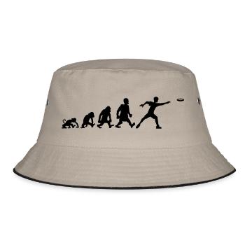 frisbee ultimate sport frisbee - Bucket Hat - khaki/black - Front