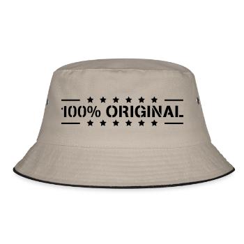 100 % original Logo Star Design - Bob - kaki/noir - Devant