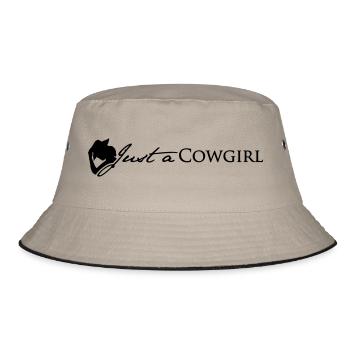 JaC's Einzeiler - Bucket Hat - Khaki/Schwarz - Vorne