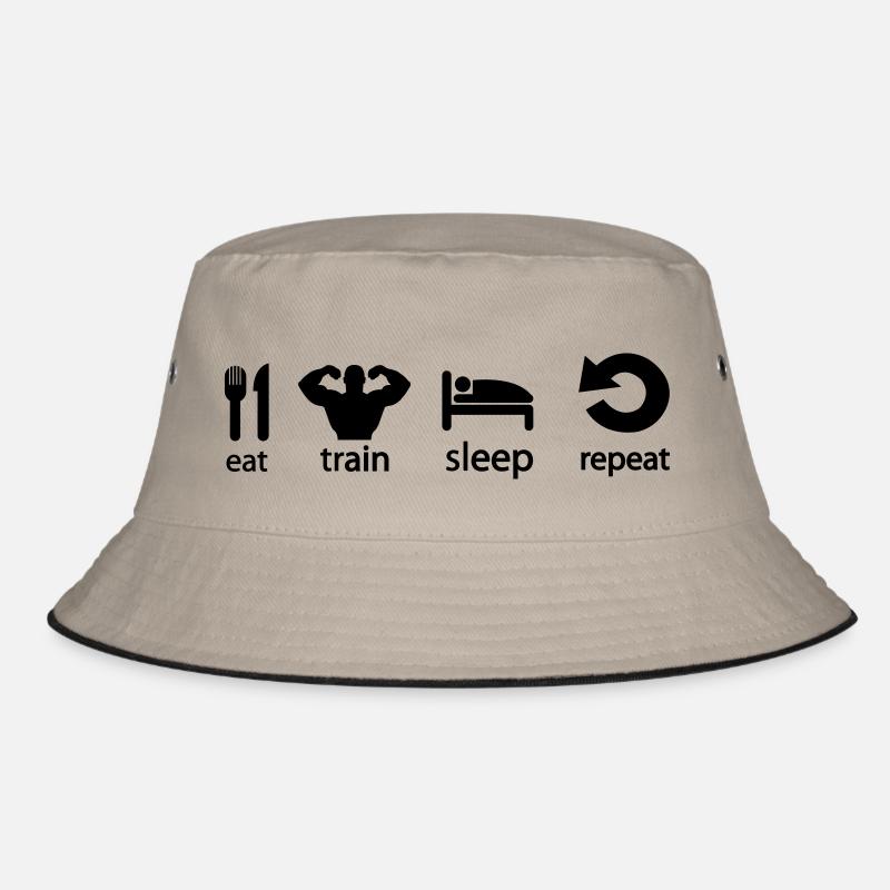 train_repeat Bucket Hat