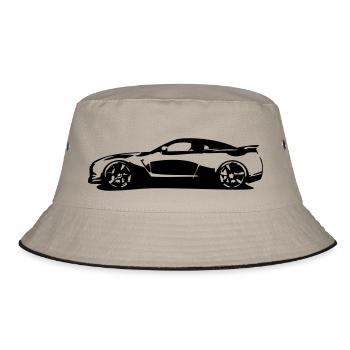 GTR - Bucket Hat - Khaki/Schwarz - Vorne