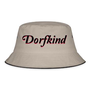 dorfkind - Bucket Hat - Khaki/Schwarz - Vorne