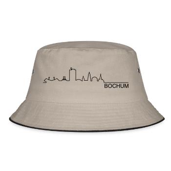 Skyline Bochum Linie - Bucket Hat - Khaki/Schwarz - Vorne