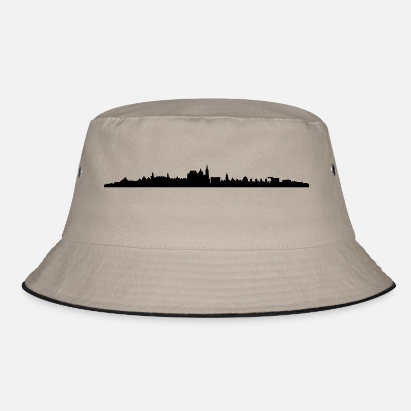 Skyline Aachen - Bucket Hat - Khaki/Schwarz