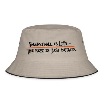 Basketball - Bucket Hat - khaki/black - Front