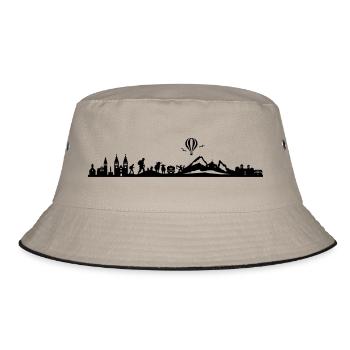 Skyline - Berchtesgaden - Bucket Hat - Khaki/Schwarz - Vorne