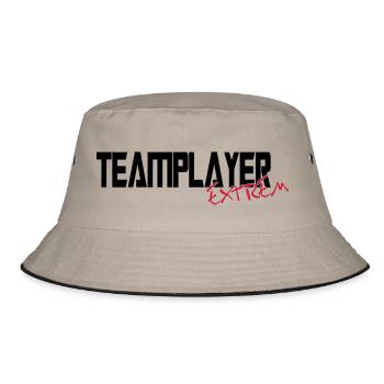 teamplayer extreme - Bucket Hat - Khaki/Schwarz - Vorne