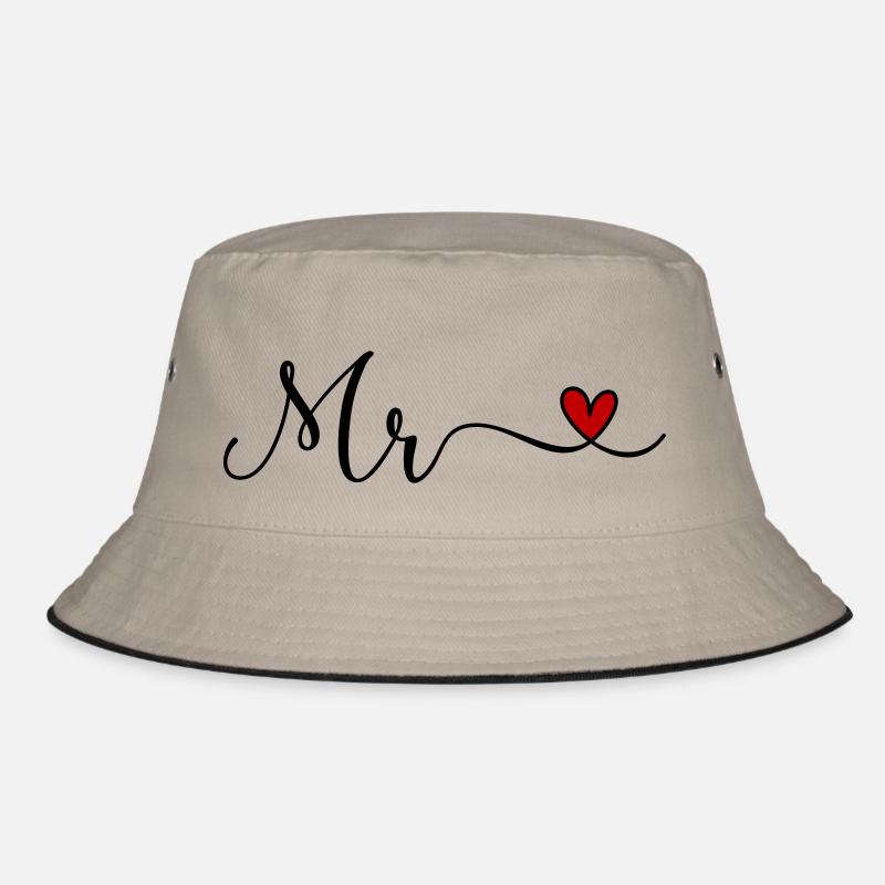 Mr - Bucket Hat - Khaki/Schwarz
