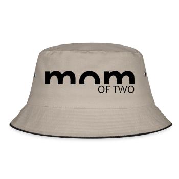 MAMAN - MOM of two - Bob - kaki/noir - Devant