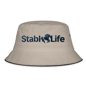 HORSE, STABLE LIFE - Bucket Hat - khaki/black - Front