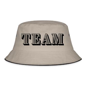 Team - Bucket Hat - Khaki/Schwarz - Vorne