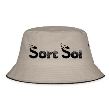 Schwarze Sonne Design - Bucket Hat - Khaki/Schwarz - Vorne