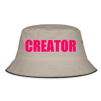 Creator - Bucket Hat - Khaki/Schwarz - Vorne