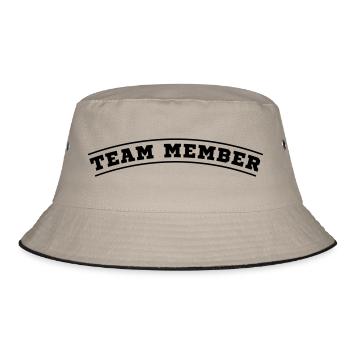 Team Member Design - Bucket Hat - khaki/black - Front