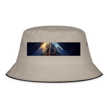 rise of mutant monster – giant worms apocalypse - Bucket Hat - khaki/black - Front