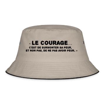 Courage - Bucket Hat - khaki/black - Front