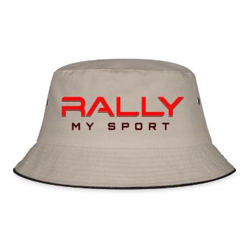 Rally my Sport 2 red black - Bucket Hat - khaki/black - Front