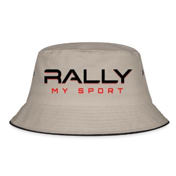 Rallye mein Sport 2 black red - Bucket Hat - khaki/black - Front