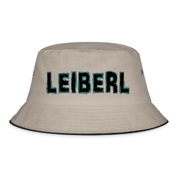 Leiberl - Black Name ist Programm Leiberl und AUS! - Bucket Hat - Khaki/Schwarz - Vorne