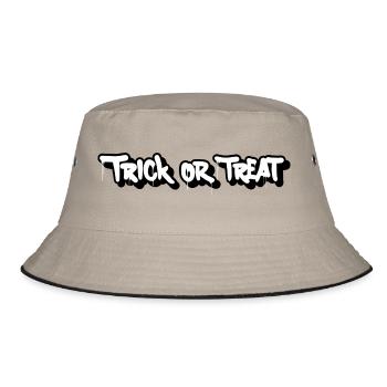 Trick or Treat - Bucket Hat - khaki/black - Front