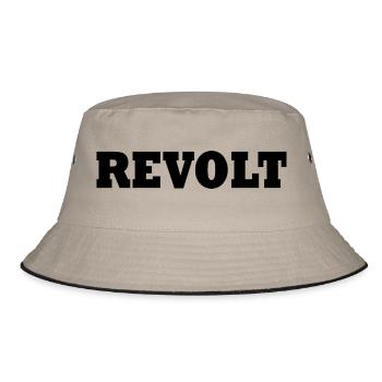 Revolt - Bucket Hat - khaki/black - Front