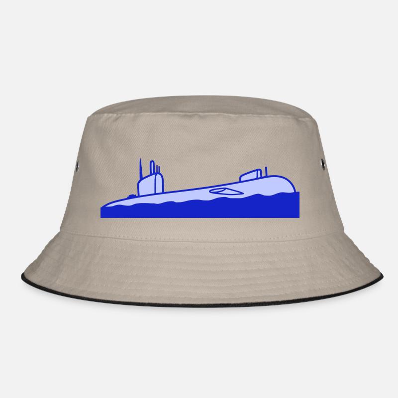 Surfaced Submarine Water Surface Dive Bucket Hat
