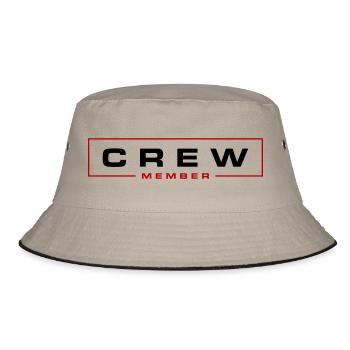 Crew Member - Bucket Hat - khaki/black - Front