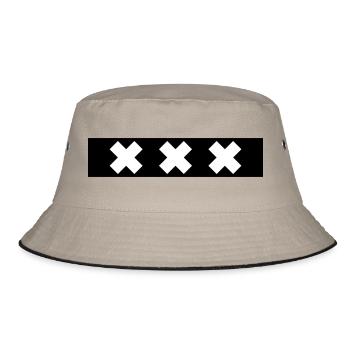 Amsterdam - Bucket Hat - khaki/black - Front