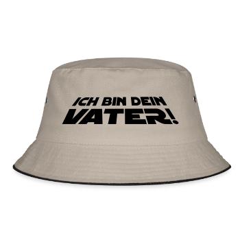 Ich bin dein Vater - Bucket Hat - Khaki/Schwarz - Vorne