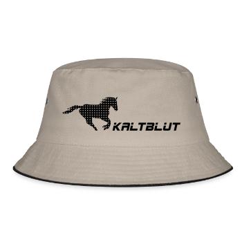 kaltblut - Bucket Hat - Khaki/Schwarz - Vorne