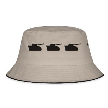 Panzer - Bucket Hat - Khaki/Schwarz - Vorne