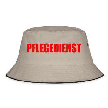 pflegedienst - Bucket Hat - Khaki/Schwarz - Vorne