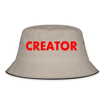 Creator - Bucket Hat - Khaki/Schwarz - Vorne
