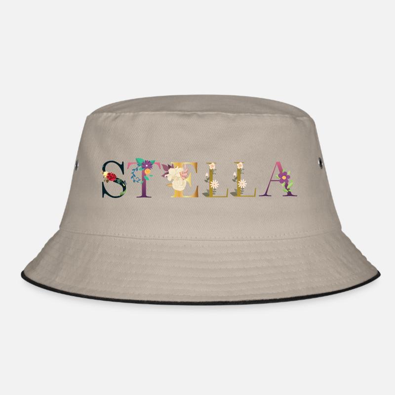 Stella - Bucket Hat - Khaki/Schwarz
