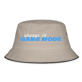 ALWAYS IN GAME MODE - Bucket Hat - khaki/black - Front