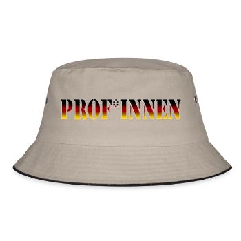 Prof - Professional Female - Bucket Hat - khaki/black - Front
