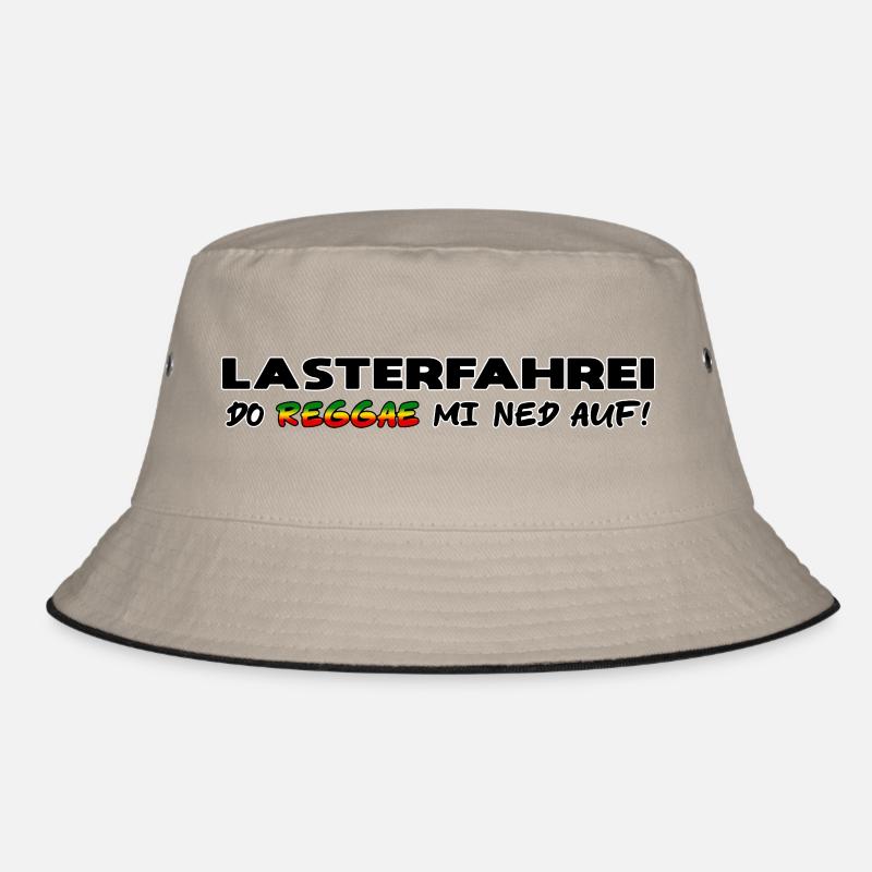 LASTERFAHREI - Do Reggae Mi Ned Auf! SCHRIFT-Farbe Bucket Hat