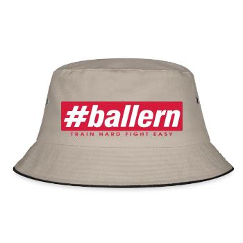 #b allern - Bucket Hat - Khaki/Schwarz - Vorne