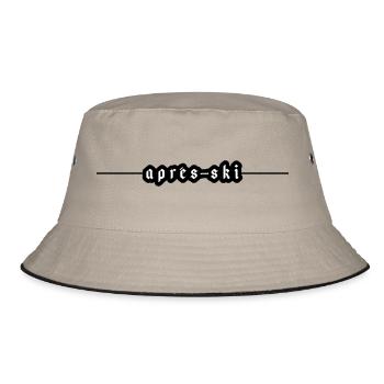 Après-Ski  - Bucket Hat - Khaki/Schwarz - Vorne
