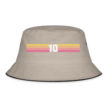 10 Trikotnummer 10 – 10-jähriges Jubiläum - Bucket Hat - Khaki/Schwarz - Vorne